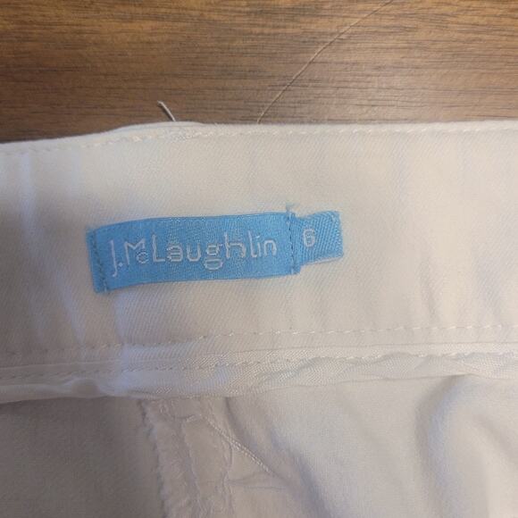 J. McLaughlin Lexi Jean White Denim Mid Rise Skinny Sz 6 EUC - Picture 7 of 8